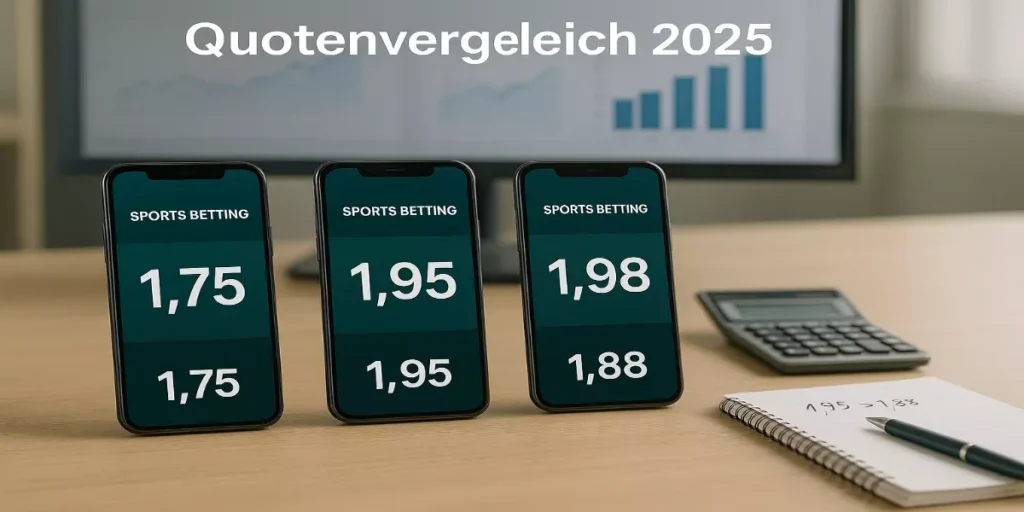 Tennis Wettanbieter Vergleich 2025 mit verschiedenen Quoten auf Smartphones