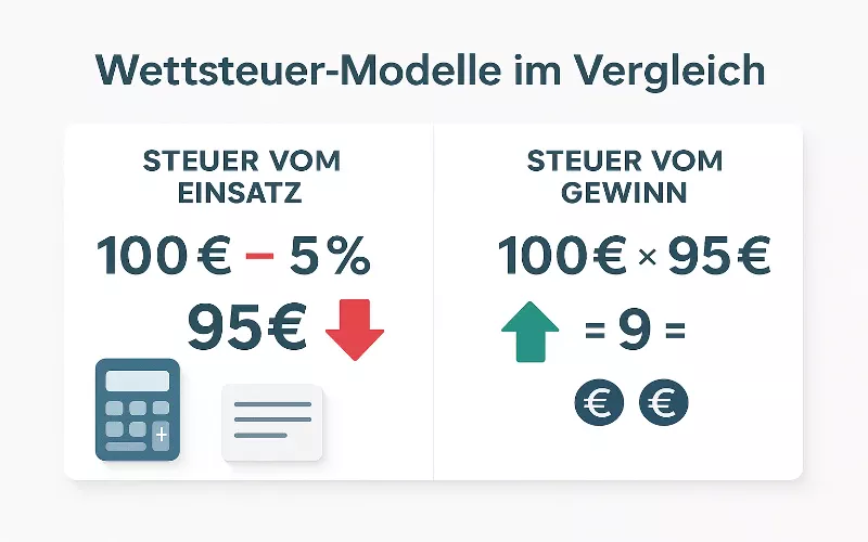 Wettsteuer Modelle Vergleich 5 Prozent